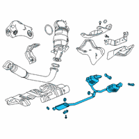 OEM 2020 GMC Acadia Muffler Diagram - 84925267