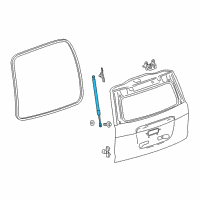 OEM Chevrolet Tahoe Lift Cylinder Diagram - 23289226