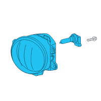 Genuine Toyota Fog Lamp Assembly diagram