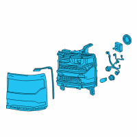 OEM Chevrolet Silverado 1500 Front Headlight Assembly Diagram - 84356947