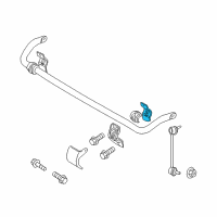 Genuine Ford Sway Bar Bracket diagram
