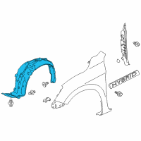 Genuine Fender Assembly Left, Front diagram