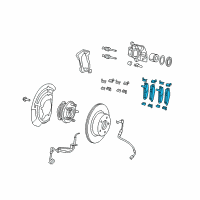 OEM 2019 Jeep Wrangler Pad Kit-Front Disc Brake Diagram - 68409860AB