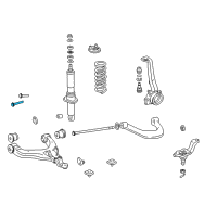 Genuine Toyota Mount Bolt diagram