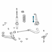 Genuine Toyota Upper Ball Joints diagram