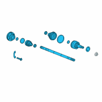 OEM 2018 Chevrolet Camaro Axle Assembly Diagram - 84550234