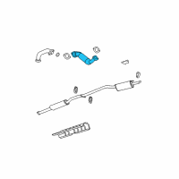 Genuine Buick 3-Way Catalytic Convertor Assembly (W/Exhaust Manifold Pipe)<Use 8C 074 diagram