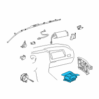 Genuine Toyota Sensor Assembly, Air Bag diagram