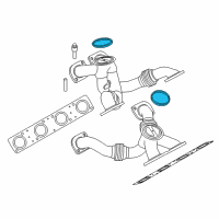 Genuine Ford Catalytic Converter Gasket diagram