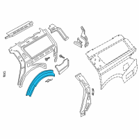 Genuine Ford Panel - Wheelhouse - Outer diagram