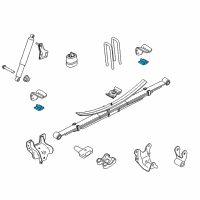 Genuine Ford Upper Mount Pad diagram