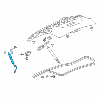 Genuine Buick Lift Gate Power Assisted Actuator diagram