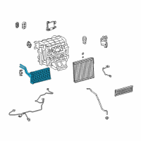 Genuine Toyota Camry Heater Core diagram