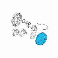 Genuine Toyota Drum diagram