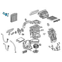 OEM Chevrolet Cruze Expansion Valve Diagram - 13435996