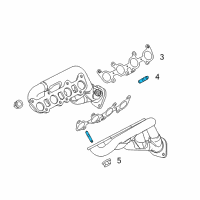 Genuine Ford Manifold With Converter Stud diagram