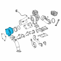 OEM 2017 GMC Sierra 2500 HD Catalytic Converter Diagram - 19420224