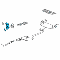 OEM 2019 GMC Acadia Catalytic Converter Diagram - 84315299