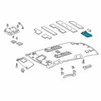 Genuine Toyota Map Lamp Assembly diagram