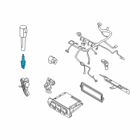 Genuine Ford Spark Plug diagram