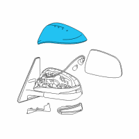 Genuine Toyota Mirror Cover diagram