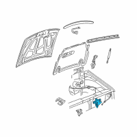 Genuine Ford Latch Assembly - Hood diagram