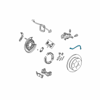 OEM 2010 Hummer H3T Hose, Rear Brake Diagram - 15869087