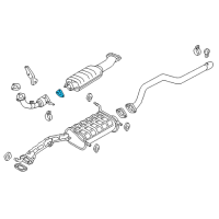 Genuine Exhaust Flange Gasket diagram