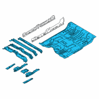Genuine Ford Floor Pan diagram