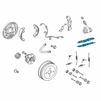 Genuine Parking Brake Hardware Kit diagram