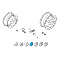 Genuine Ford Wheel Cap diagram