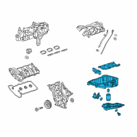 OEM 2021 Cadillac XT6 Oil Pan Diagram - 12706062