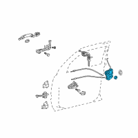 Genuine Scion Lock Assembly diagram