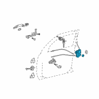 Genuine Toyota Lock Assembly diagram