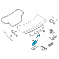 Genuine Ford Lock Assembly diagram