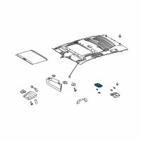 Genuine Toyota Dome Lamp diagram