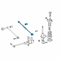 Genuine Toyota Rear Suspension Control Arm Assembly, No.2 Left diagram