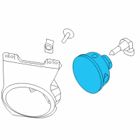 Genuine Ford Fog Lamp diagram