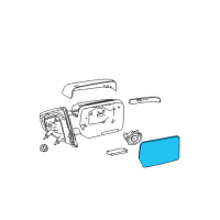 Genuine Ford Mirror Glass diagram