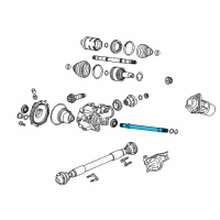 Genuine Ford CV Intermediate Shafts diagram