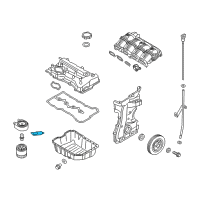 Genuine Ford Oil Pan Gasket diagram