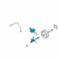 Genuine Toyota Brake Master Cylinder Reservoir diagram