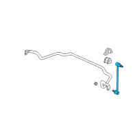 Genuine Ford Sway Bar Link diagram