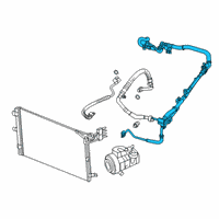 OEM Jeep Wrangler Line-A/C Suction And Liquid Diagram - 68282107AE