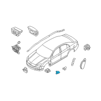 Genuine Ford Monitor - Airbag Diagnostic Module diagram