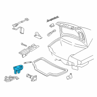 Genuine Buick Rear Compartment Lid Latch diagram