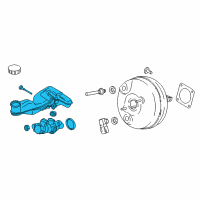 OEM 2021 Lincoln Nautilus Master Cylinder Diagram - F2GZ-2140-B