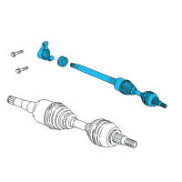 OEM Cadillac XT5 Axle Assembly Diagram - 84686591