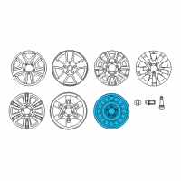 Genuine Toyota Wheel, Spare diagram