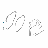Genuine Ford Front Weatherstrip diagram